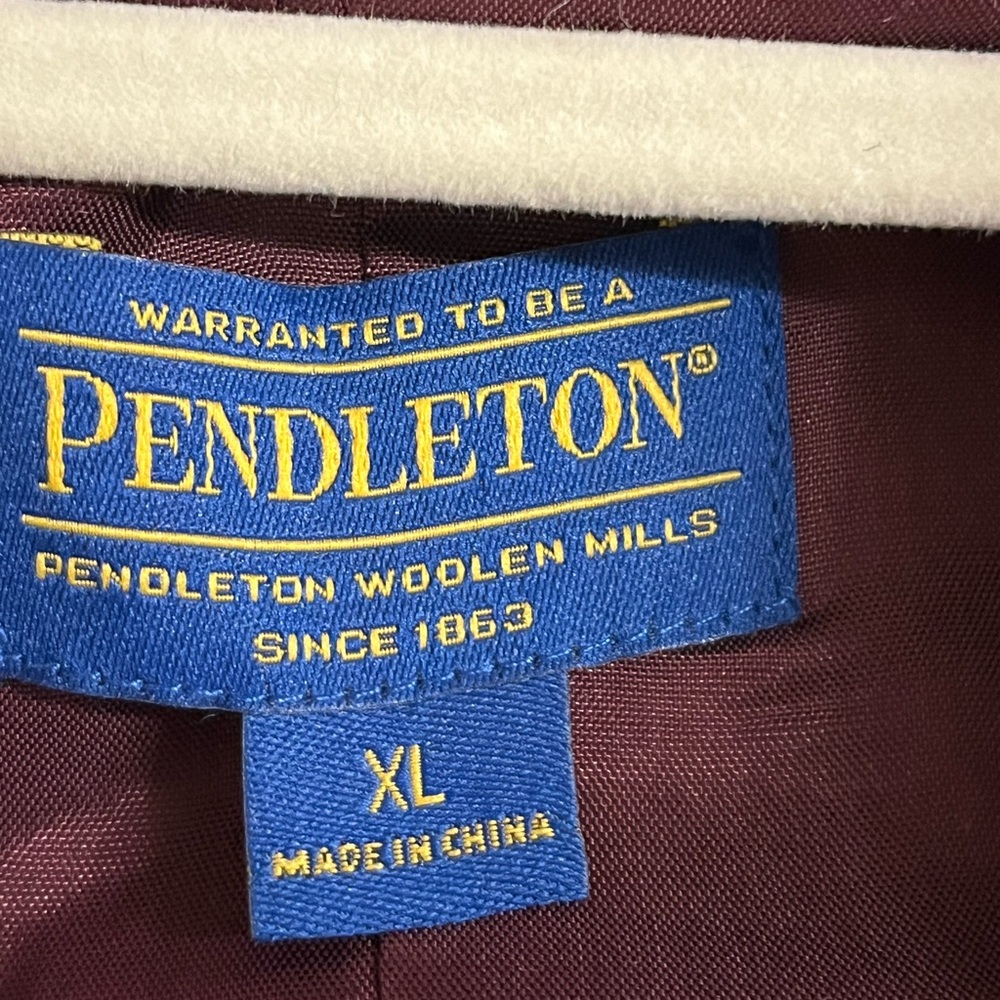 Pendleton XL Purple Wool Blend Blazer - Picture 3 of 8